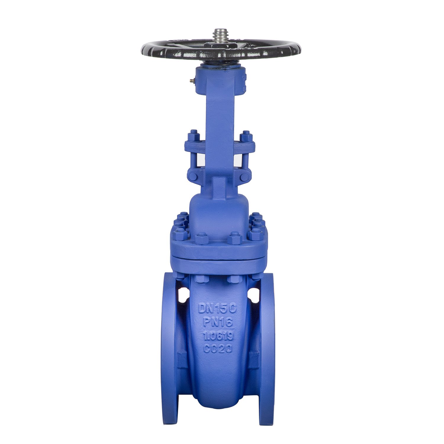DIN F4 DN150 PN16 Carbon Steel GS-C25 Flanged Gate Valve
